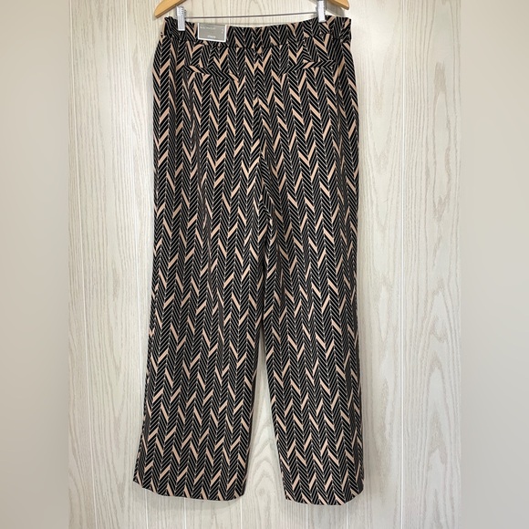 Chico’s Ultimate Fit Elevated Miter-Print Wide-Leg Pants Size 2 (L-12) - Picture 7 of 7